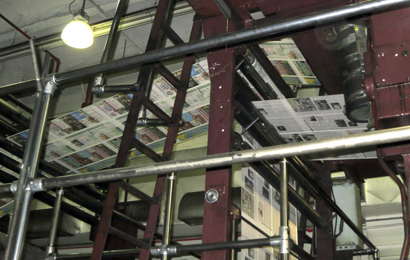 Times printed at the 34th street Plant for the last time