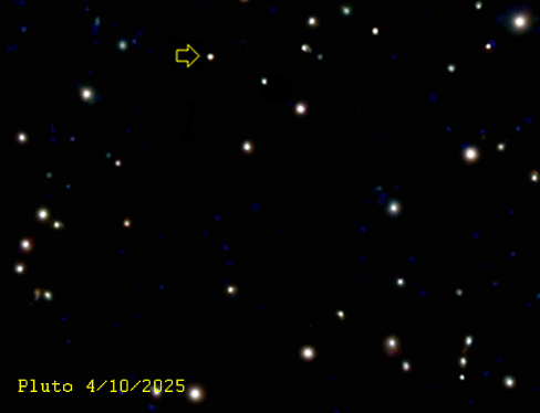 Pluto in motion
