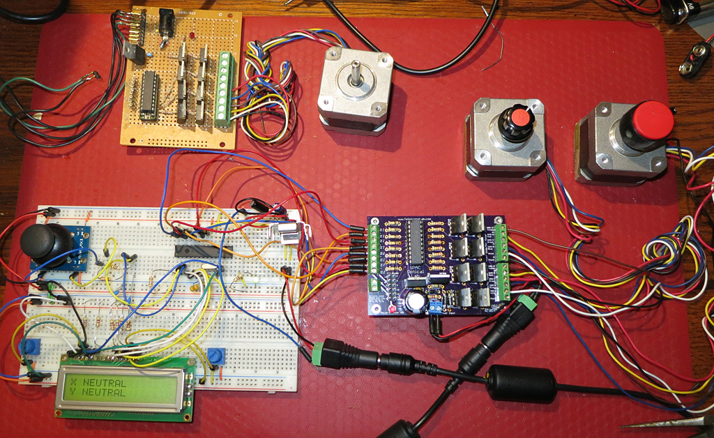 My circuits testing the motor control