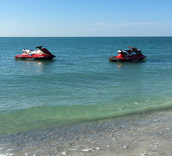 Waverunners Anchored